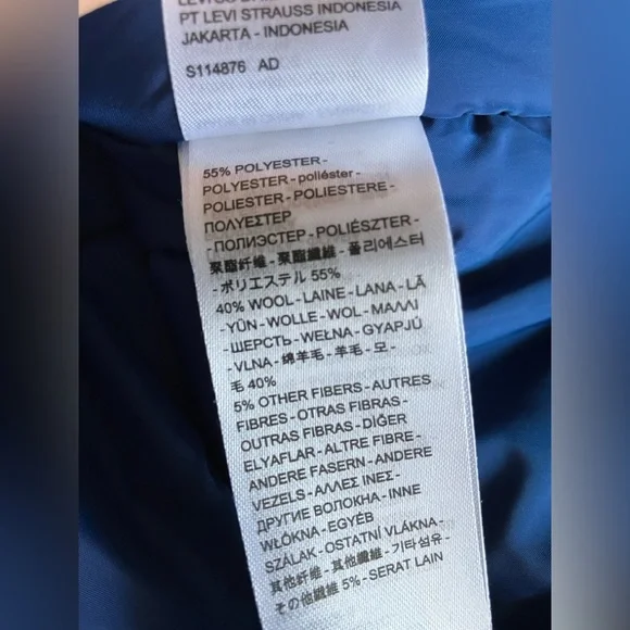 Levi’s plaid, western bomber; wool blend - Picture 6 of 9